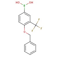 4-苄氧基-3-三氟甲基苯硼酸,1245014-05-4,式