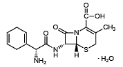 头孢拉定一水合物,75975-70-1,结构式