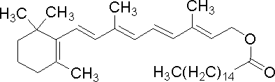 维生素a棕榈酸酯,79-81-2,结构式